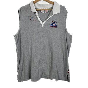 Vintage Disney Plus Winnie the Pooh Eeyor 4th of July Collared Tank Size: 2X
